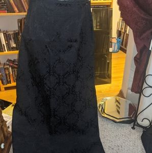 Floor length brocade skirt